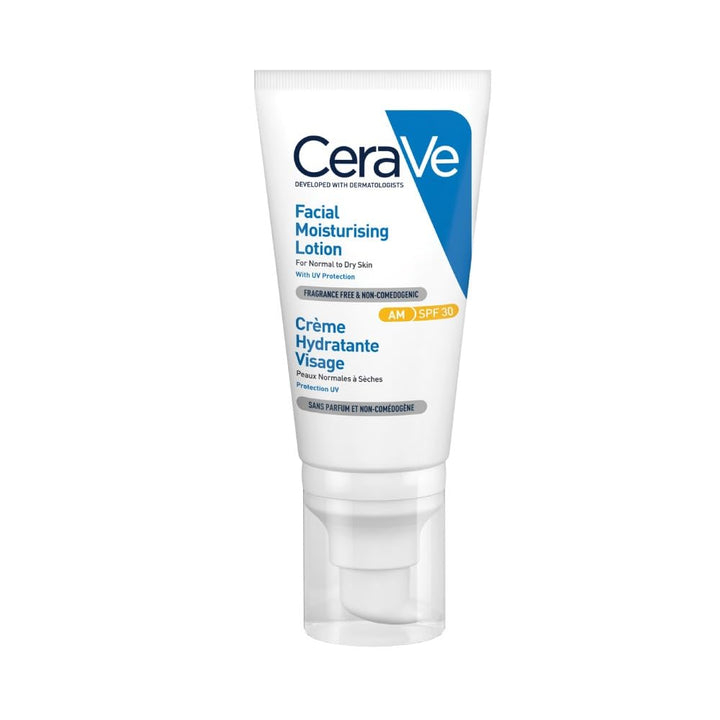 CeraVe AM Facial Moisturising Lotion Normal To Dry Skin 52ml With UV Protection And 3 Essential Ceramides Halalzen