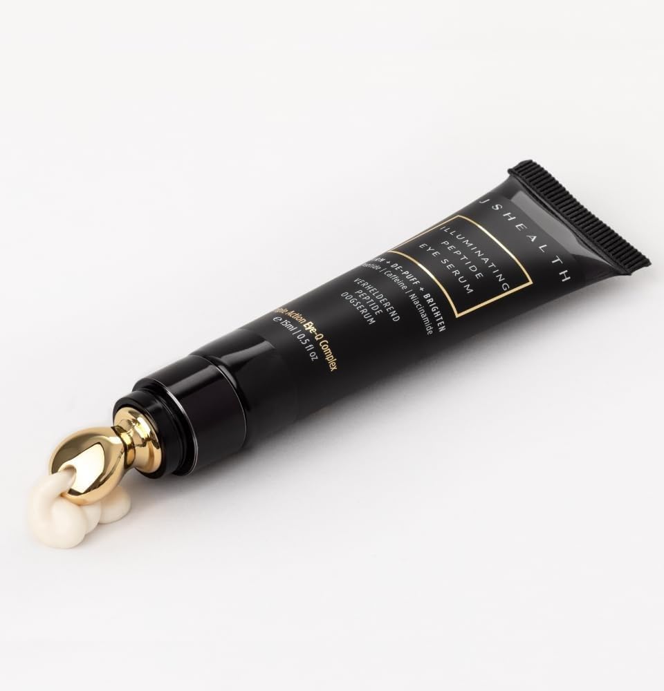 JSHealth Illuminating Peptide Eye Serum - Under Eye Brightener Serum with Peptides, Caffeine & Niacinamide - For Dark Circles, Bags & Wrinkles