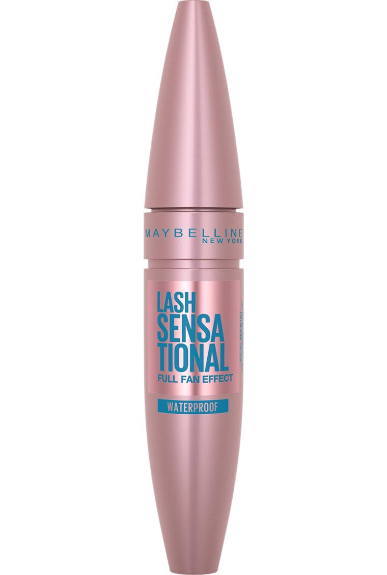 Maybelline Mascara, Lash Sensational Volumizing & Thickening, Eyelash Lengthening, Flake Free Formula, Layer Reveal Brush, Defining Mascara, Maybelline New York, Shade: Very Black Halalzen