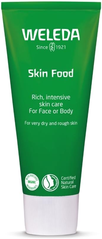 Weleda Skin Food, Dry Skin Moisturiser, Moisturising Cream & Primer, Face & Body, For Men & Women, Multiple Uses, 100% Certified Natural, Organic, 75ml Halalzen