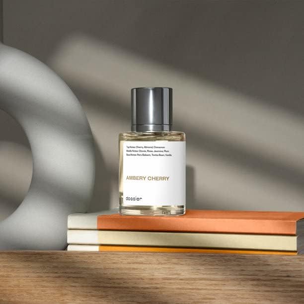 Dossier - Eau de Parfum - Ambery Cherry - Inspired by T.Ford Lost Cherry - Perfume Luxury - Pure Infused - Paraben Free - Vegan - For Women Men Unisex - Fragrance 1.7 Fl oz (Spray 50ml)