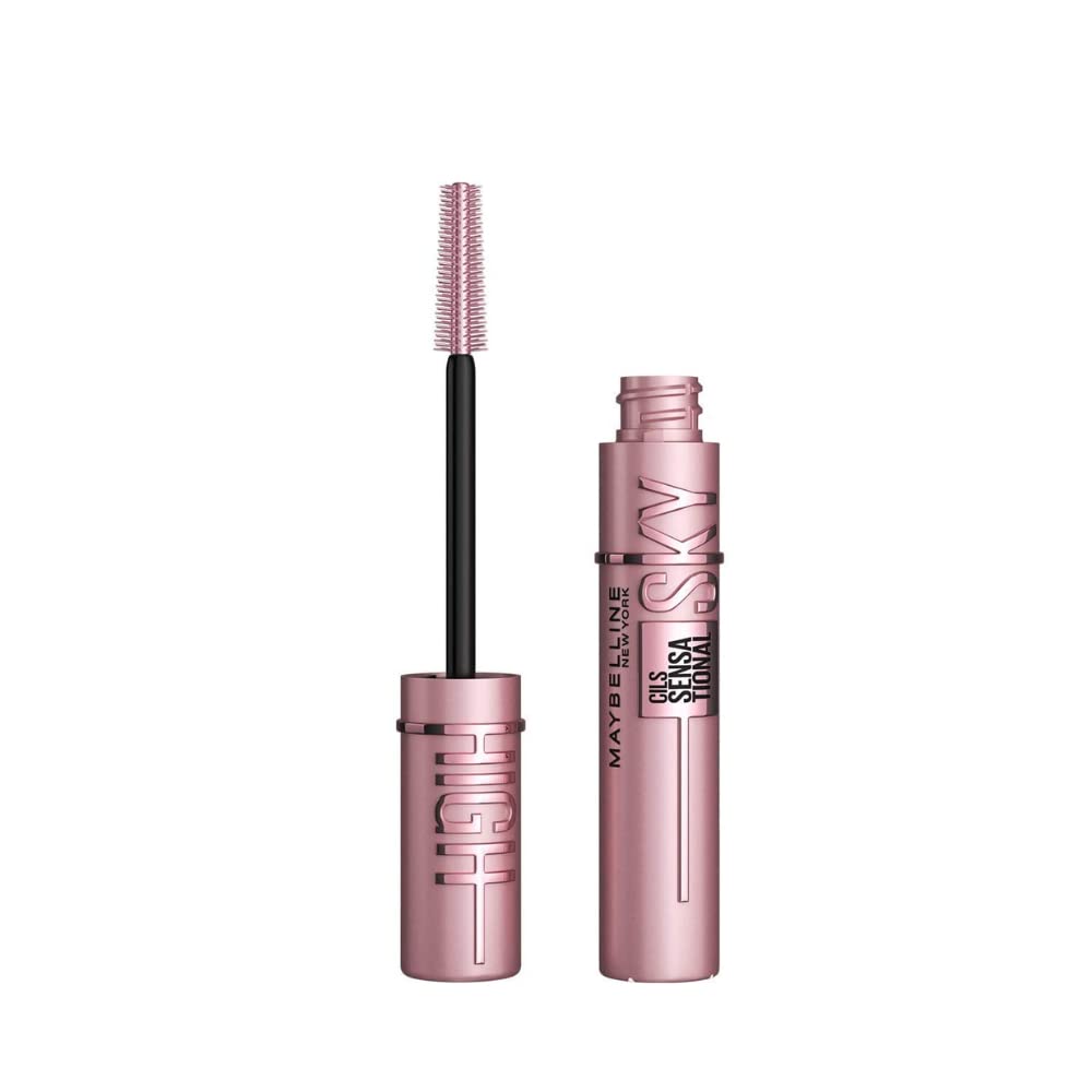 Maybelline New York Lash Sensational Sky High Mascara, Volumising & Lengthening Mascara, Washable Flake-Free Formula Infused with Bamboo Extract & Fibres, 7 ml, Shade: Brown Halalzen