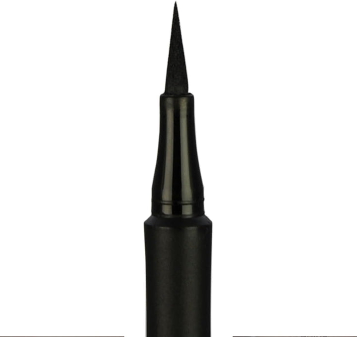 Technic Skinny Felt Tip Liquid Eyeliner - Black Precision Tip & Soft Grip Pen For Long Lasting, Quick Flick Natural or Statement Looks - Suitable for Beginners - 1.5ml Halalzen