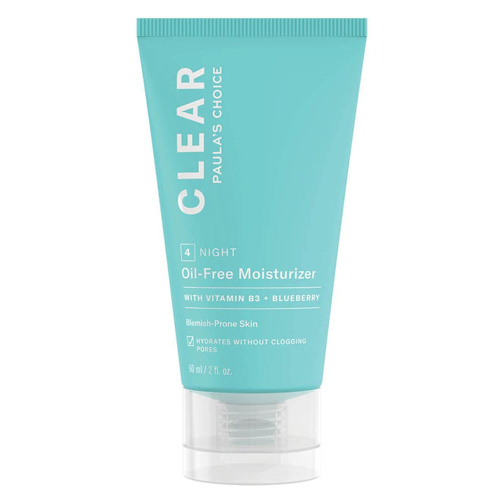 Paula's Choice CLEAR Oil Free Moisturiser - Lightweight Hydrating Night Cream - Reduces Blackheads & Enlarged Pores - Suitable for Acne Prone Skin - with Niacinamide - Combination to Oily - 60 ml Halalzen
