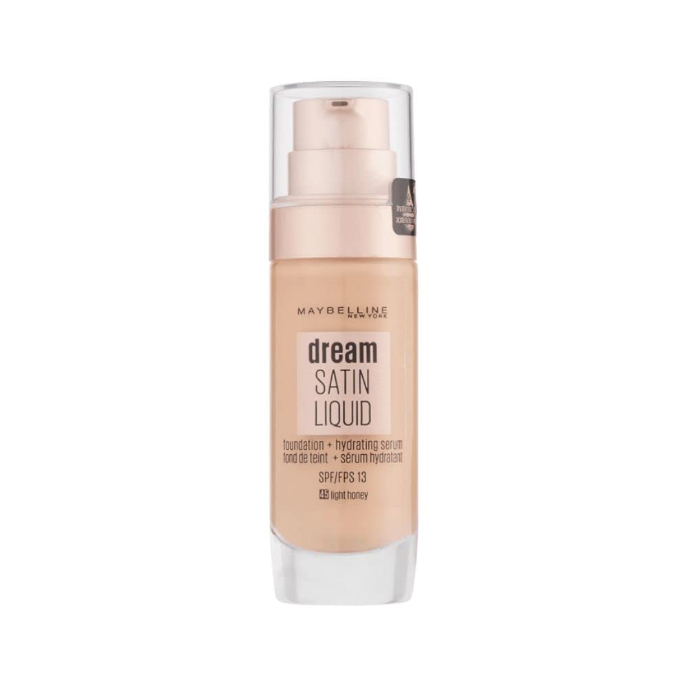 Maybelline Foundation, Dream Radiant Liquid Hydrating Foundation with Hyaluronic Acid and Collagen - Lightweight, Medium Coverage Up to 12 Hour Hydration, 30 Sand Halalzen