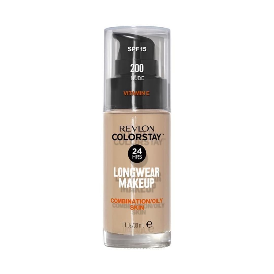 Revlon Colorstay Liquid Foundation Makeup for Combination/Oily Skin SPF15 Medium to Full Coverage (30ml) Matte Finish, Buff (150) Unisex Halalzen