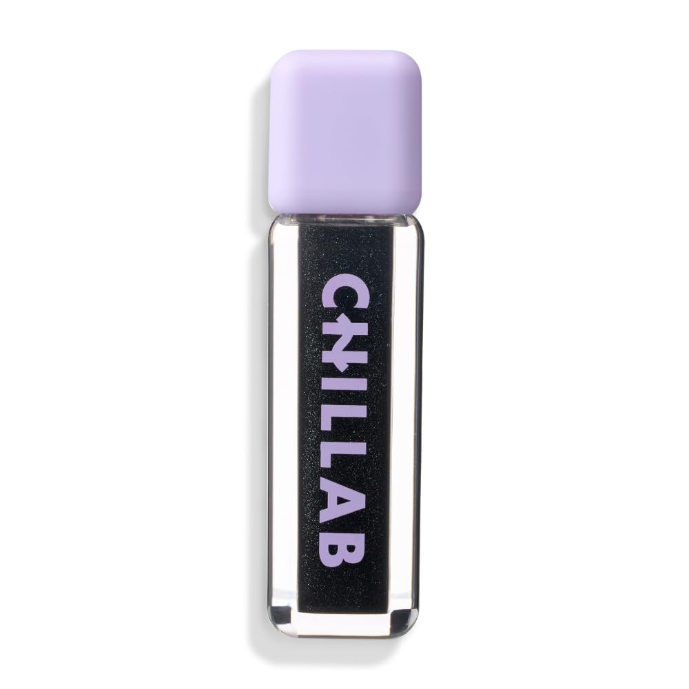 Chillab Magic Black Plumping Lip Oil, Hydrating, Color-Adapting, High-Shine Gloss, Non-Sticky, Nourishing & Long-Lasting Lip Treatment Halalzen