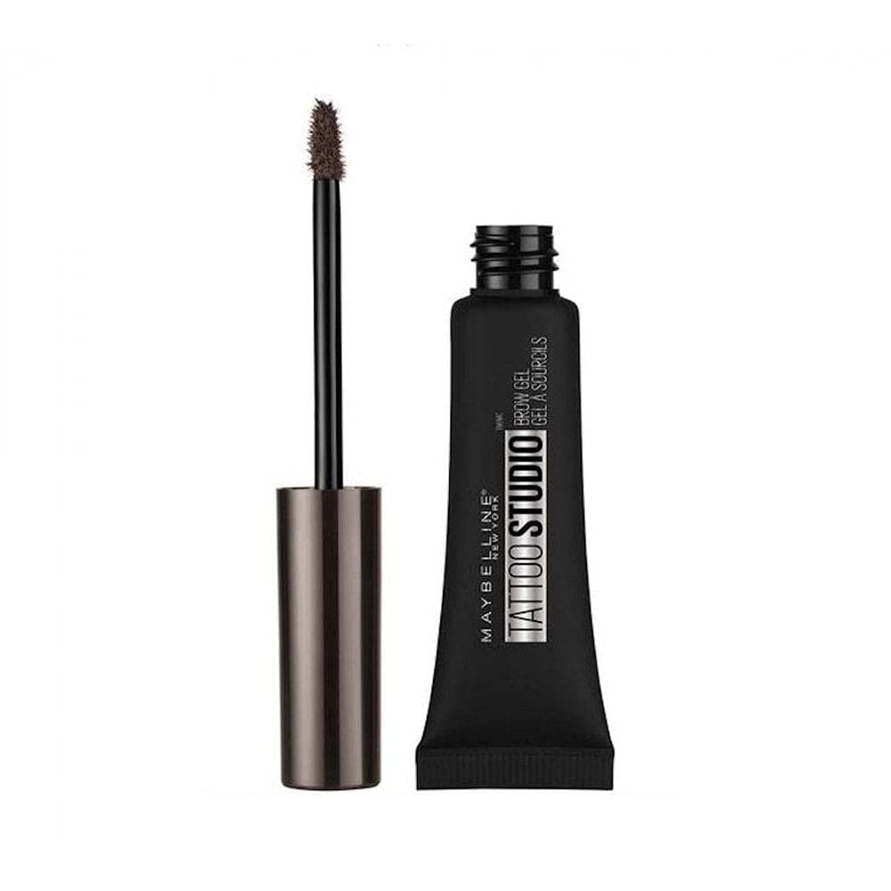 Maybelline New York Tattoo Brow Peel Off Eyebrow Gel Tint, Semi-Permanent Colour, Waterproof, Lasts up to 3 Days, Colour: Dark Brown