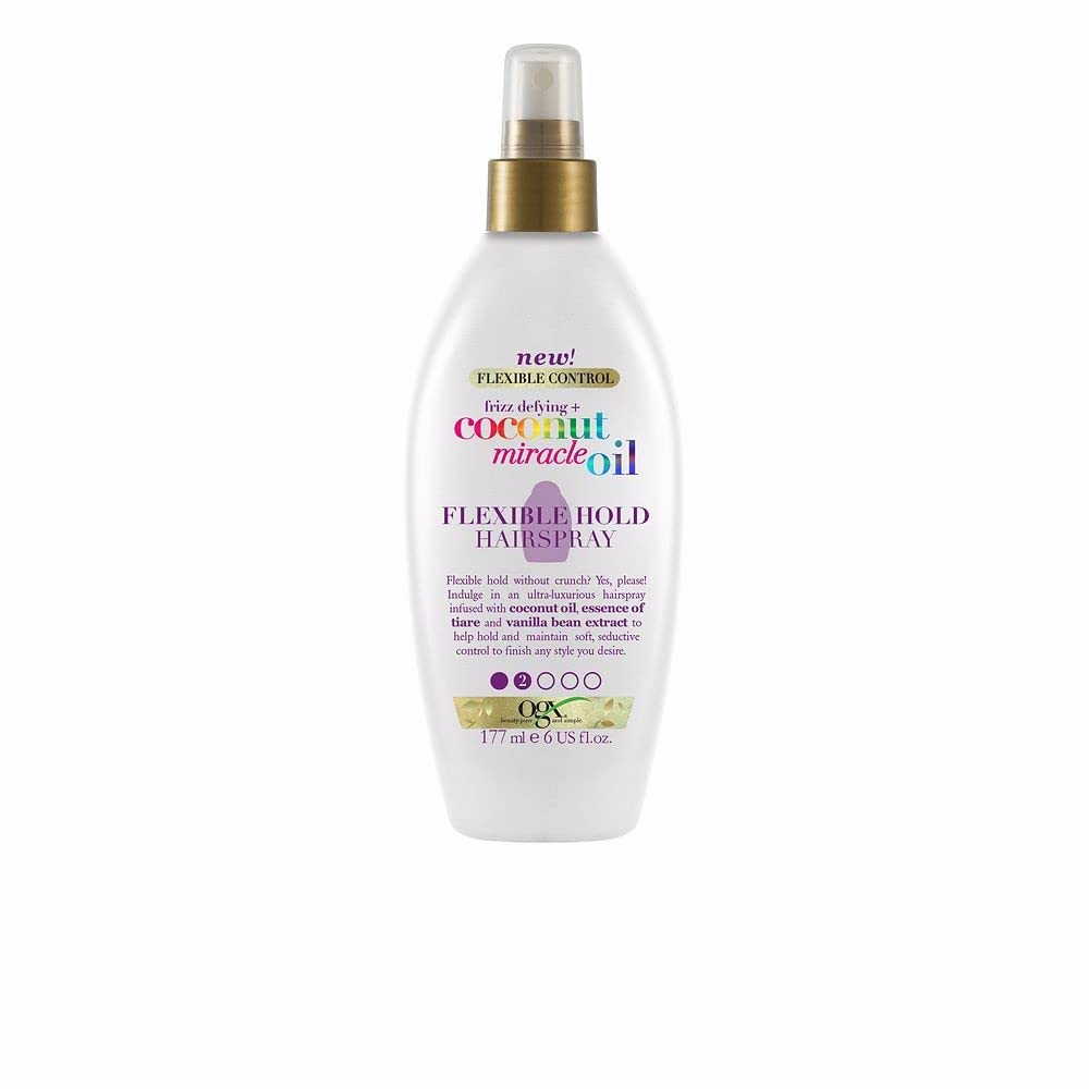 OGX Coconut Miracle Oil Extra Strength Penetrating Hair Oil for Dry, Damaged, and Frizzy Hair, Intense Hydration, Frizz Control, and Shine with Coconut Oil, Tiare, and Vanilla Bean Extracts, 100 ml