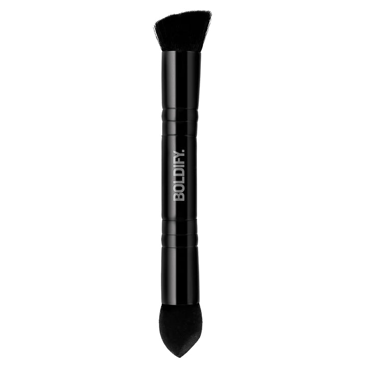 BOLDIFY Four Ended Hairline Powder Brush - Precision Hair Makeup Brush Set with Sponge Tip for Seamless Blending - Ideal as a Hair Concealer/Contour, Root Touch Up Halalzen