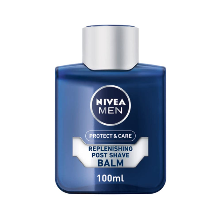 NIVEA MEN Protect & Care - Replenishing Post Shave Balm - Beard Care - Enriched With Aloe Vera & Pro-Vitamin B5 - Instant Hydration & Protection - Reduces Redness - All Skin Types - 100 ml Halalzen