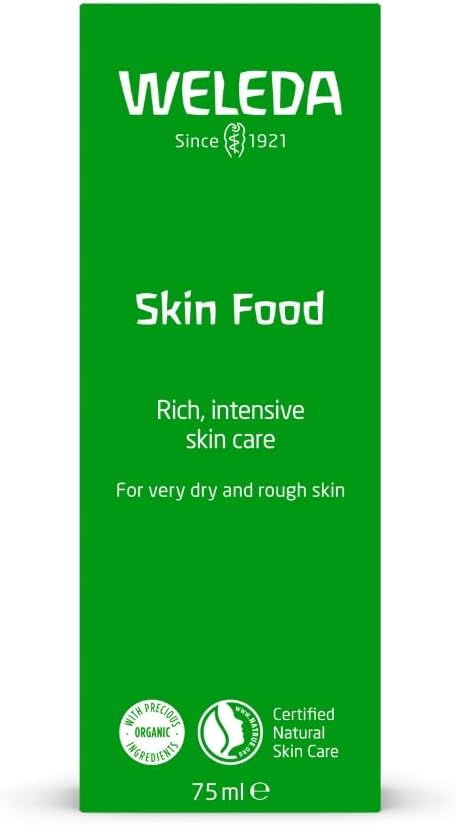 Weleda Skin Food, Dry Skin Moisturiser, Moisturising Cream & Primer, Face & Body, For Men & Women, Multiple Uses, 100% Certified Natural, Organic, 75ml Halalzen