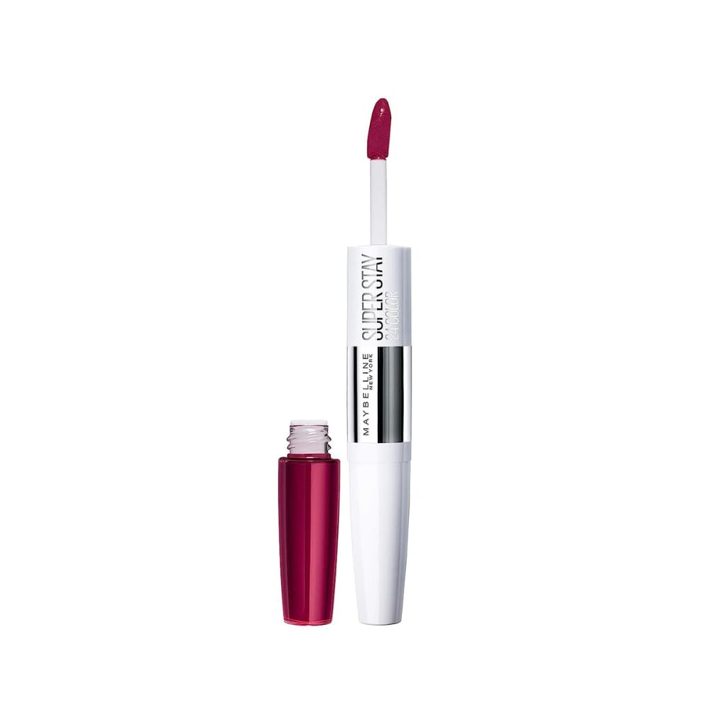 Maybelline Lipstick, SuperStay 24H Liquid Lipstick – Dual-Ended Long-Lasting Color & Moisturizing Lip Balm – Non-Drying, Transfer-Proof, Upto 24Hour, Dual Ended, Shade: 310 Forever Heather Halalzen