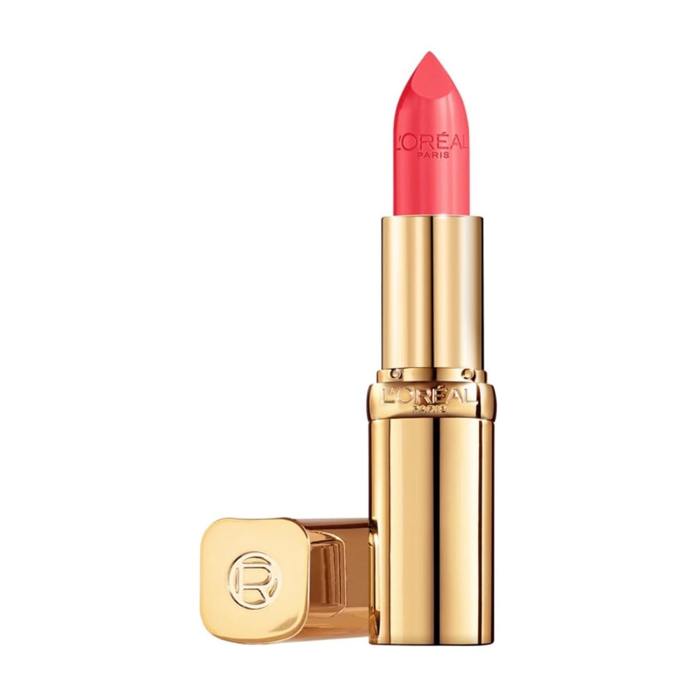 L'Oréal Paris Color Riche Satin Smooth Lipstick, Moisturising Pure Pigment Lip Colour, With Omega 3 & Vitamin E, Ultra Creamy Formula, Shade: 107 Seine Sunset Halalzen