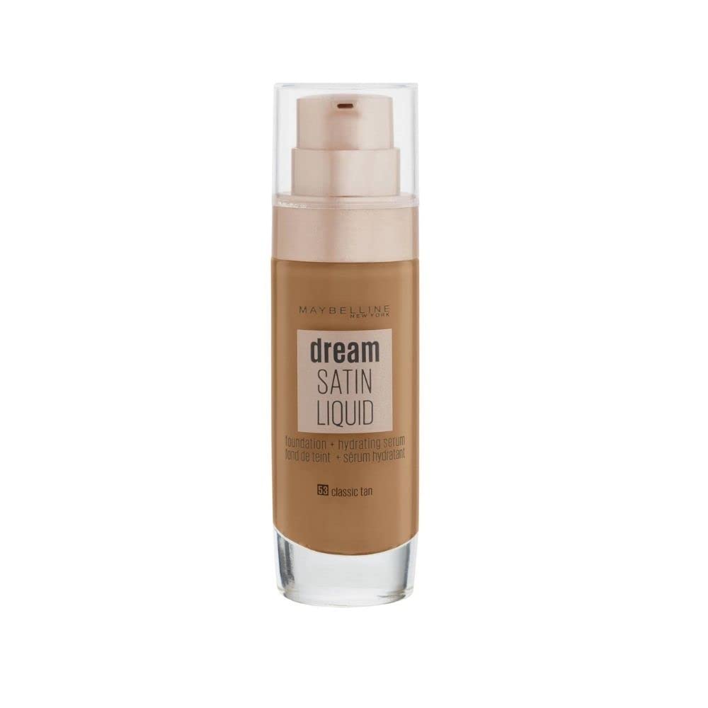 Maybelline Foundation, Dream Radiant Liquid Hydrating Foundation with Hyaluronic Acid and Collagen - Lightweight, Medium Coverage Up to 12 Hour Hydration, 30 Sand Halalzen