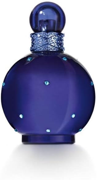 Britney Spears Midnight Fantasy 100 ml – Eau de Parfum for Women – Floral Amber Fruity Fragrance – Notes of Exotic Plum, Velvet Iris and Amber – Midnight Blue Bottle Halalzen