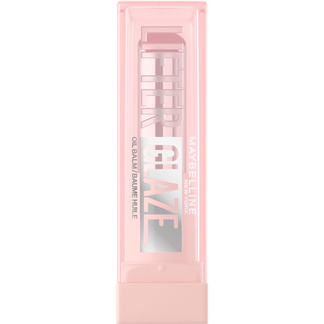 Maybelline New York Lifter Glaze Lip Oil Balm, Up to 24HR Hydration, Plumping for Fuller Lips, Hyaluronic Acid & Acerola Cherry Extract for Ultra-Comfortable Shine, Shade: Pink Drip