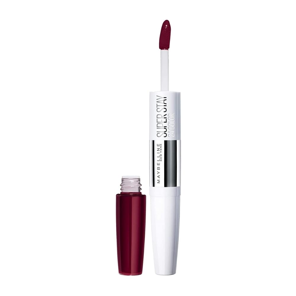 Maybelline Lipstick, SuperStay 24H Liquid Lipstick – Dual-Ended Long-Lasting Color & Moisturizing Lip Balm – Non-Drying, Transfer-Proof, Upto 24Hour, Dual Ended, Shade: 310 Forever Heather Halalzen