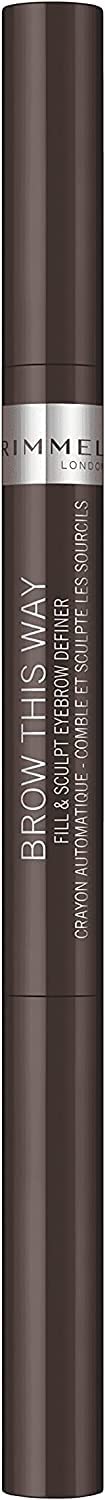 Rimmel London Brow This Way Fill & Sculpt Eyebrow Definer, Pack of 1
