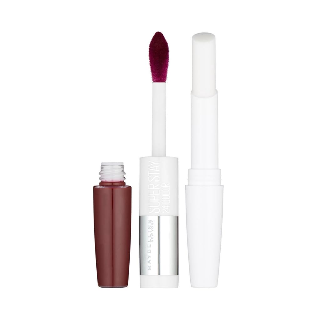 Maybelline Lipstick, SuperStay 24H Liquid Lipstick – Dual-Ended Long-Lasting Color & Moisturizing Lip Balm – Non-Drying, Transfer-Proof, Upto 24Hour, Dual Ended, Shade: 310 Forever Heather Halalzen