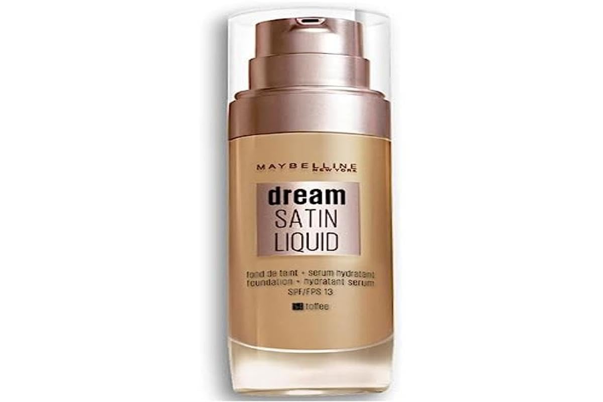 Maybelline Foundation, Dream Radiant Liquid Hydrating Foundation with Hyaluronic Acid and Collagen - Lightweight, Medium Coverage Up to 12 Hour Hydration, 30 Sand Halalzen