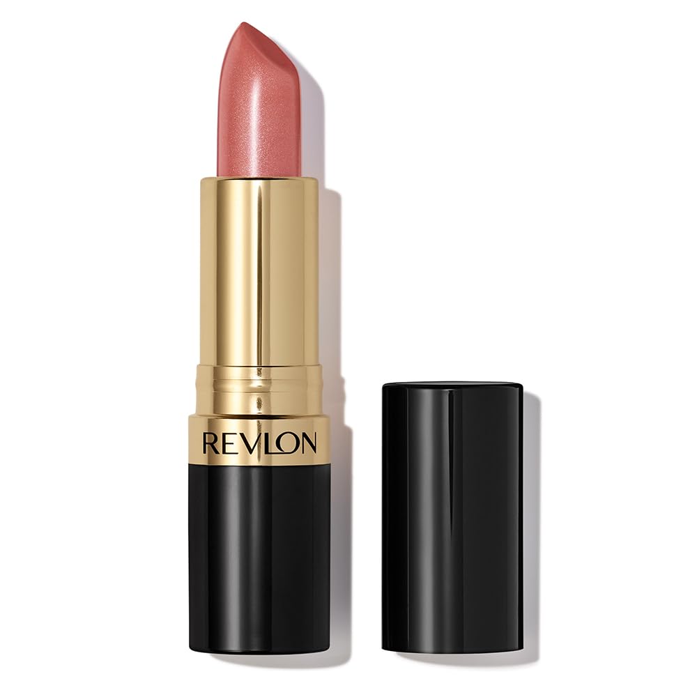 Revlon Super Lustrous Lipstick, High Impact Lipcolour with Moisturising Creamy Formula, Infused with Vitamin E and Avocado Oil in Pink, Pink in the Afternoon (415) Halalzen