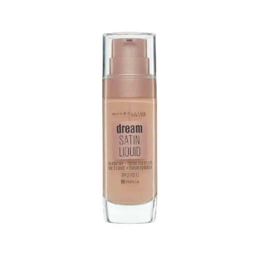 Maybelline Foundation, Dream Radiant Liquid Hydrating Foundation with Hyaluronic Acid and Collagen - Lightweight, Medium Coverage Up to 12 Hour Hydration, 30 Sand Halalzen