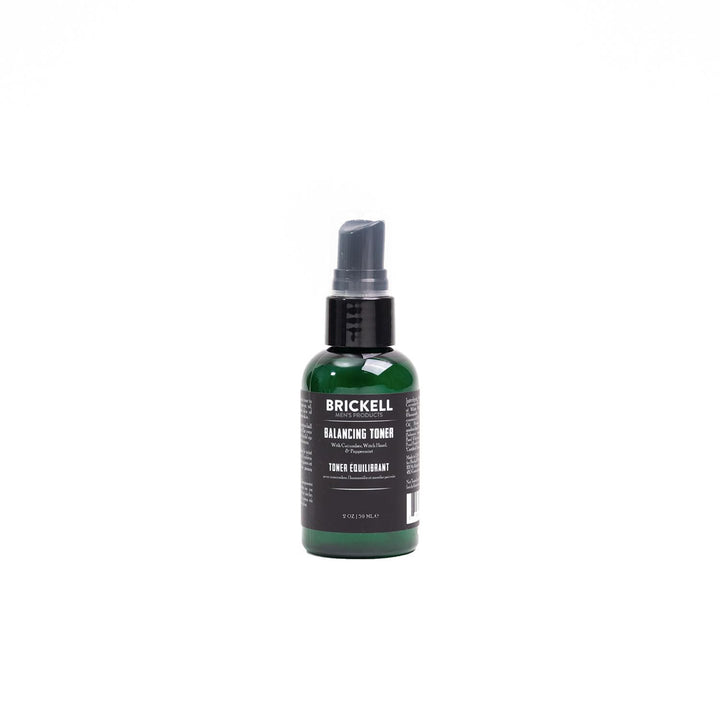 Brickell Men's Balancing Toner for Men, Natural and Organic Alcohol-Free Cucumber, Mint Facial Toner with Witch Hazel, 236 mL, Scented Halalzen