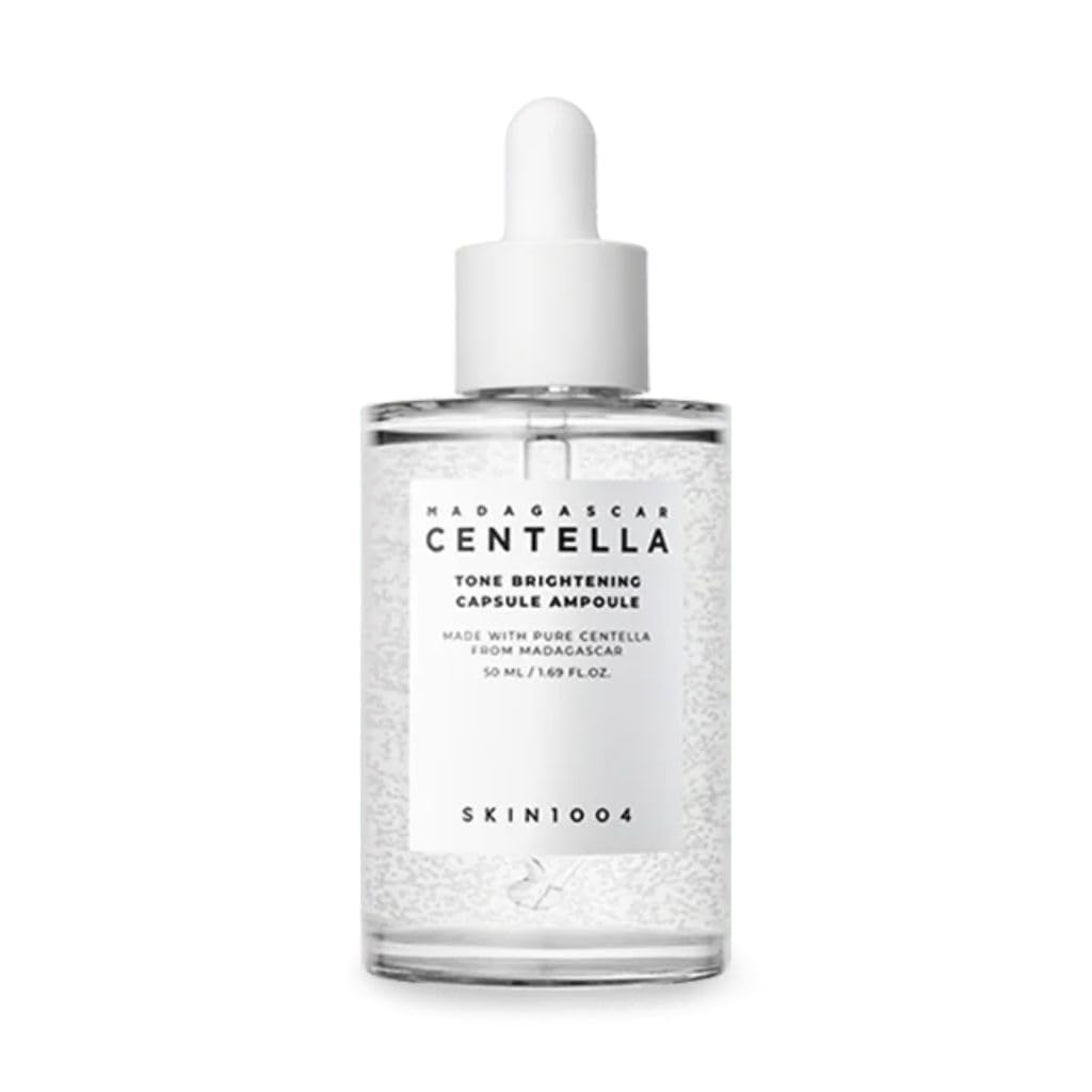 SKIN1004 Tone Balancing Capsule Ampoule, Niacinamide & Centella Serum for Face, Korean Hydrating Facial Serum for Unevne Skin Tone with Tranexamic Acid, Korean Skin Care, 3.38 fl.oz / 100ml Halalzen