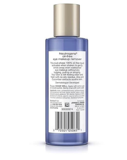 Neutrogena 070501050651 Oil-Free Eye Makeup Remover, 5.5 Fl. Oz Halalzen