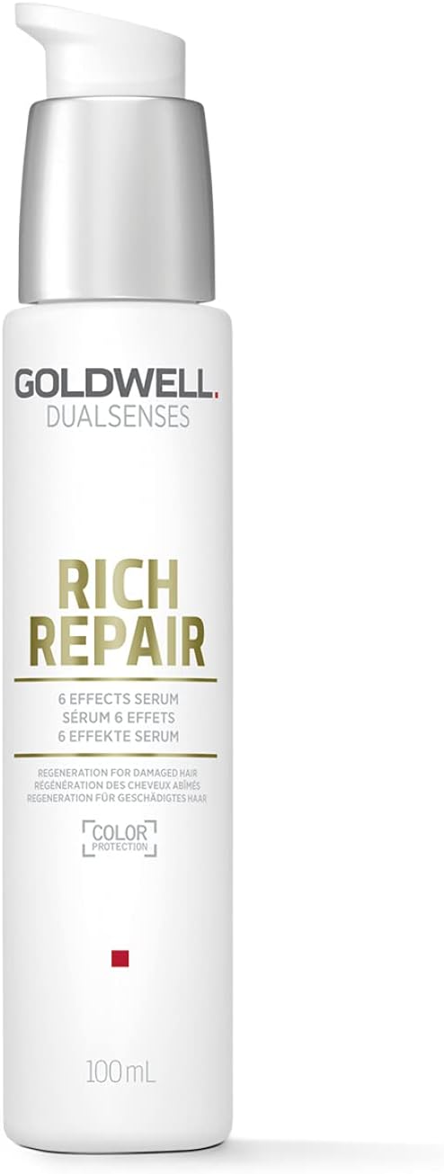 Goldwell Dualsenses Rich Repair 6 Effects Serum, For Dry to Damaged Hair, Anti-Breakage and Shine, 100ml