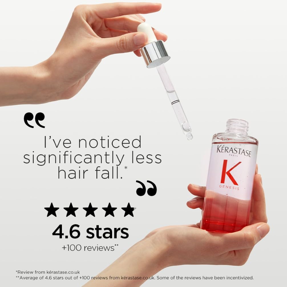 Kérastase Genesis Hair Serum, For Weakened Hair Prone to Hair Loss, With Ginger Root & Edelweiss Flower
