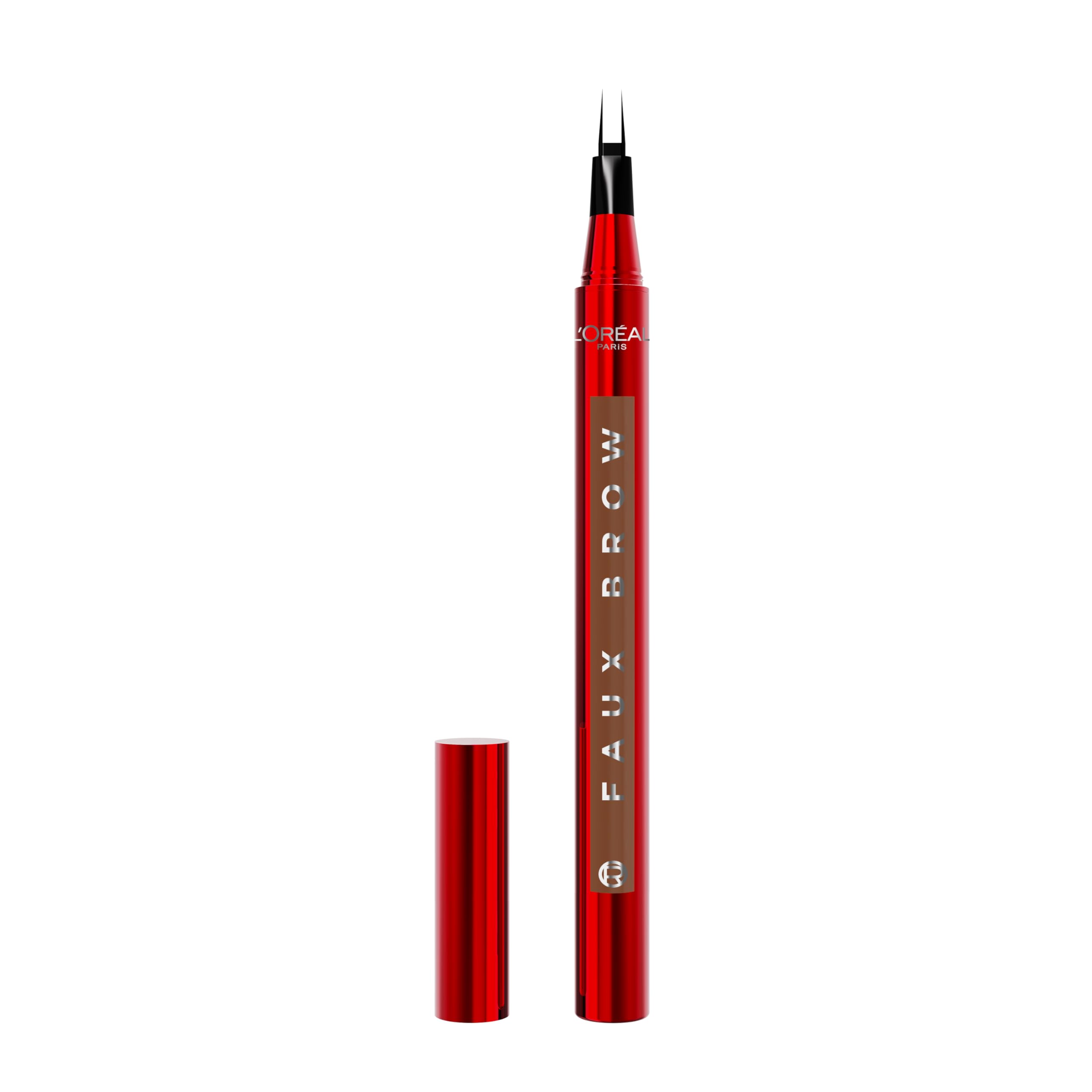 L'Oréal Paris Infallible Faux Brow, Double Brush Tip Brow Tint Pen, Natural Finish, Waterproof, Transfer and Smudge-Resistant, Shaping Brows for up to 48 hours, Shade: Light Brunette