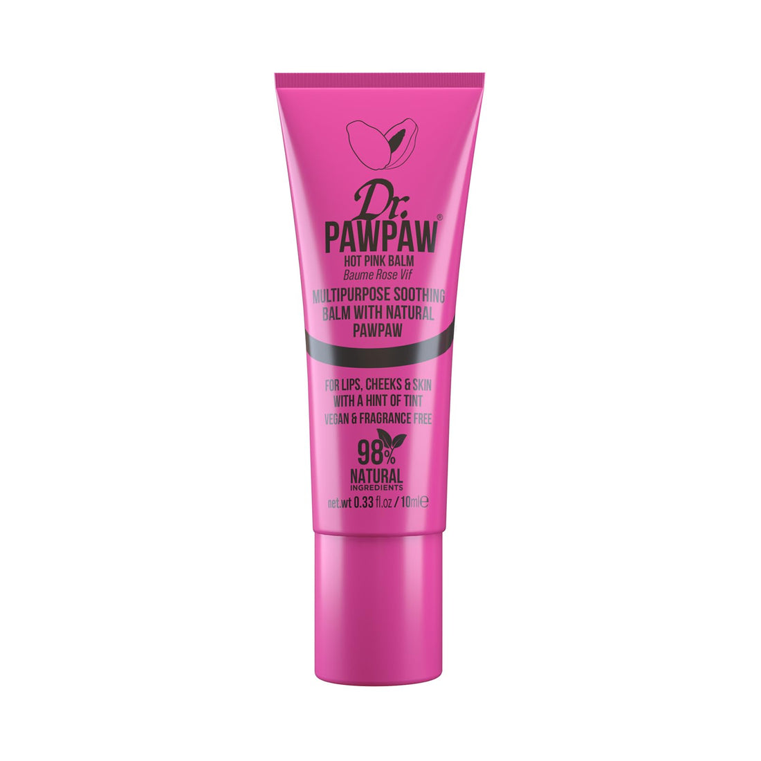 Dr.PAWPAW Overnight Lip Mask 10ml, Natural Hydrating Lip Treatment with Pawpaw Aloe Vera Olive Oil and Peptides, Vegan Balm to Smooth and Plump Lips Overnight Halalzen