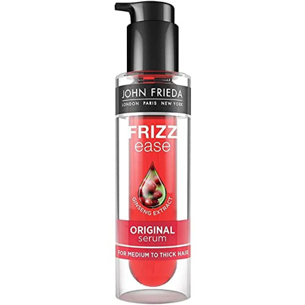 John Frieda Frizz Ease Original Serum 50ml, Hydrating Anti-Frizz Serum for Medium to Thick Hair