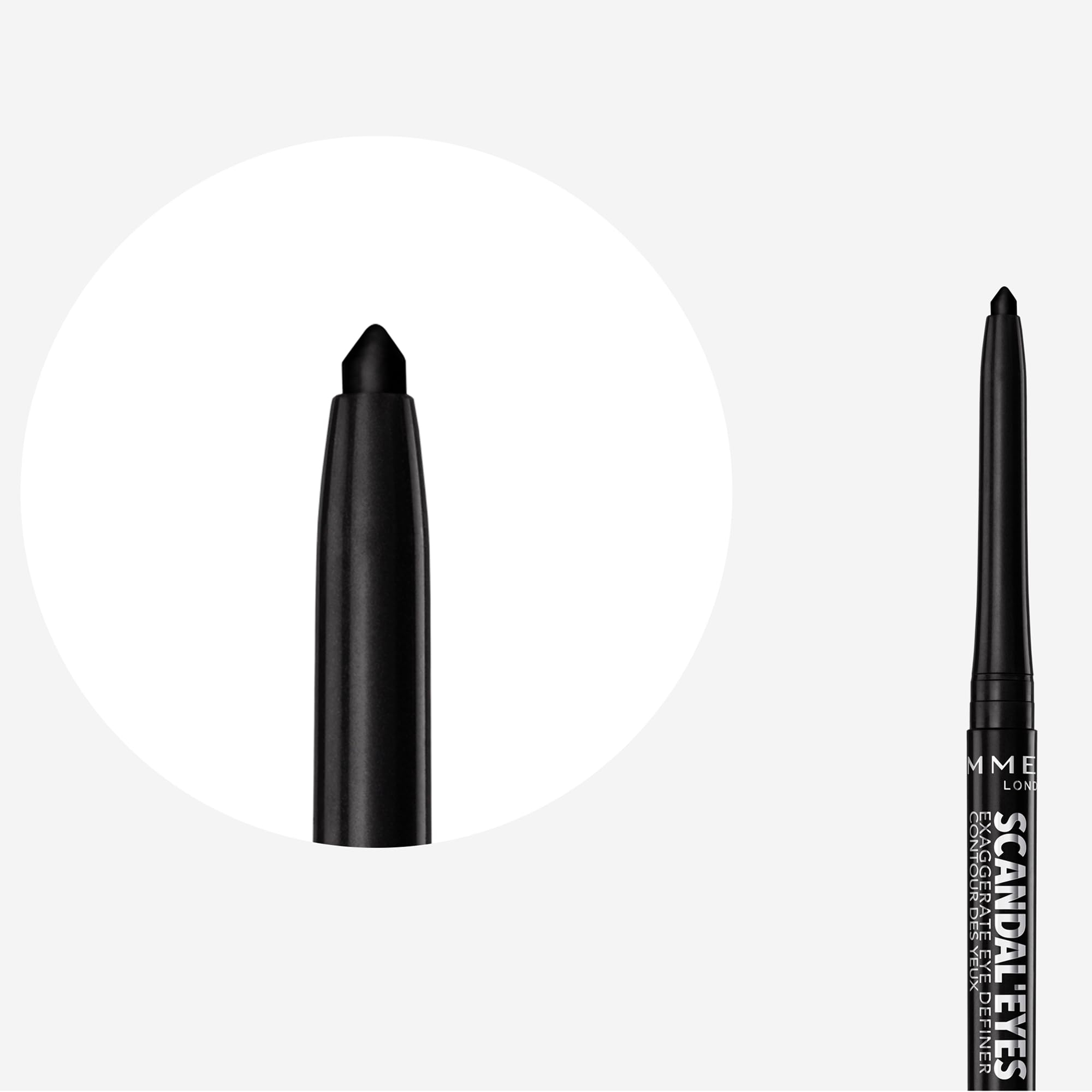 Rimmel London Scandaleyes Exaggerate Eye Definer, 001 Intense Black, 0.35g Halalzen
