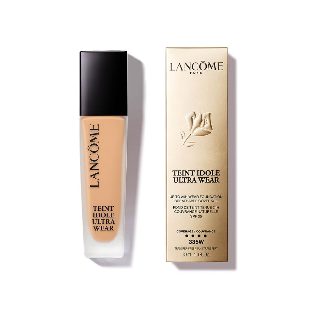 Lancôme Teint Idole Ultra Wear Foundation, Up to 24H Longwear, Liquid Foundation with Buildable Coverage, Natural Matte Finish, Hyaluronic Acid & SPF 35, 30ml Halalzen
