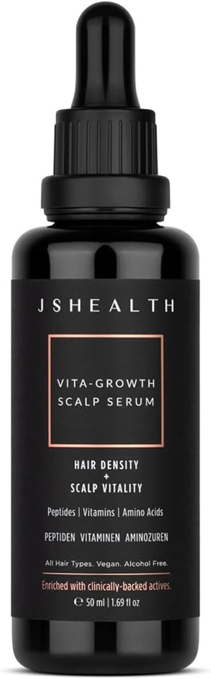 JSHealth Vitamins Vita-Growth Scalp Serum for Hair Density & Scalp Vitality - Hair Serum for Women with Peptides, Vitamins & Amino Acids