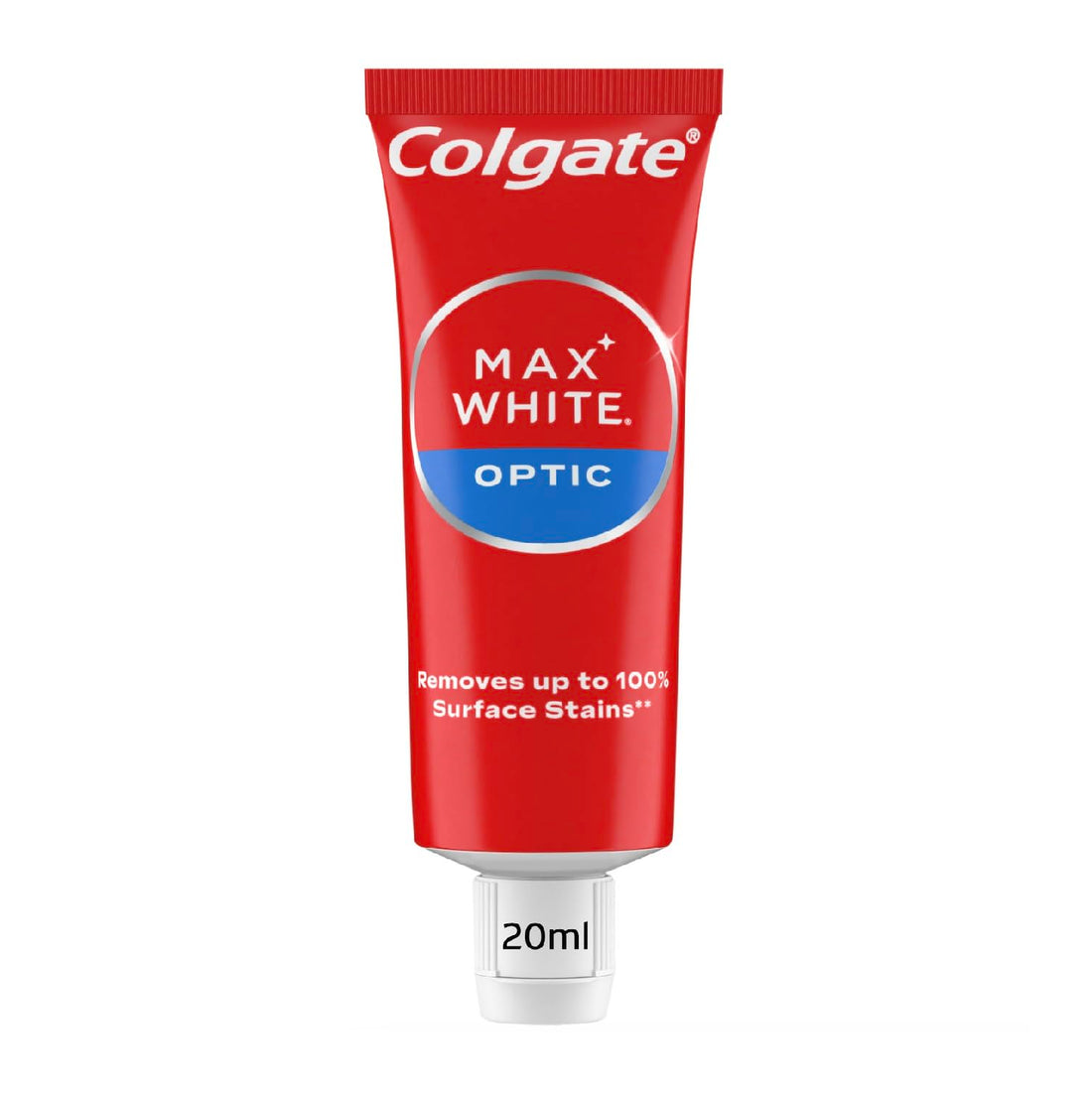 Colgate Max White Optic Toothpaste 4X75ml - Teeth Whitening Toothpaste - Clinically Proven Formula - Removes up to 100% of Surface Stains - Optic Brighteners Instantly Whiten Teeth