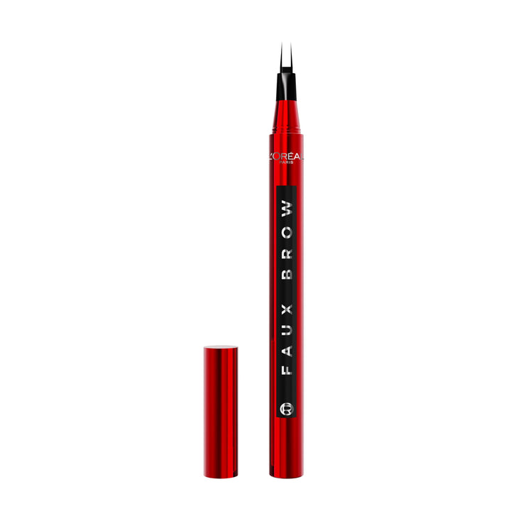 L'Oréal Paris Infallible Faux Brow, Double Brush Tip Brow Tint Pen, Natural Finish, Waterproof, Transfer and Smudge-Resistant, Shaping Brows for up to 48 hours, Shade: Light Brunette Halalzen