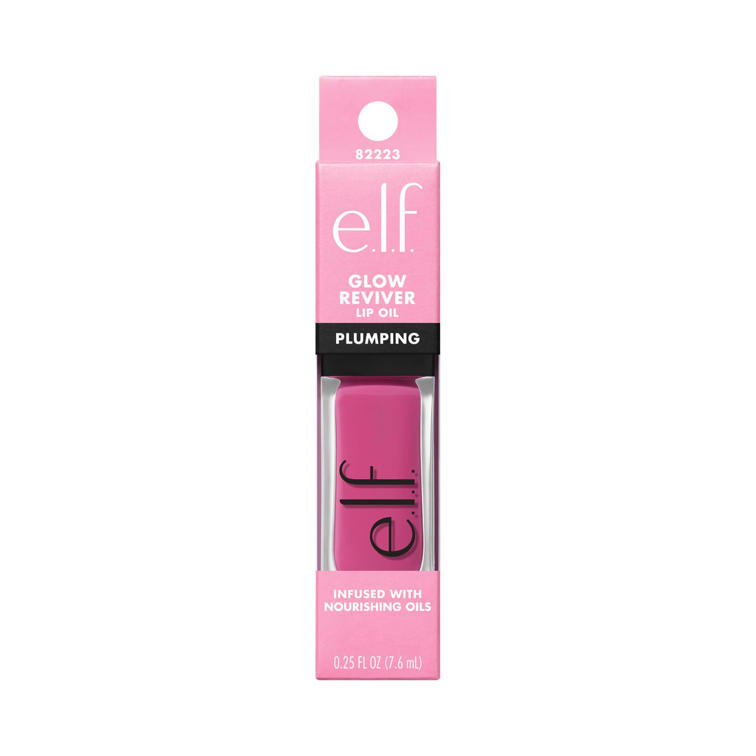 e.l.f. Glow Reviver Plumping Lip Oil, Tinted Lip Plumper for a High-Shine, Plump Finish, Infused with Jojoba Oil, Vegan & Cruelty-Free, Piggy Bank