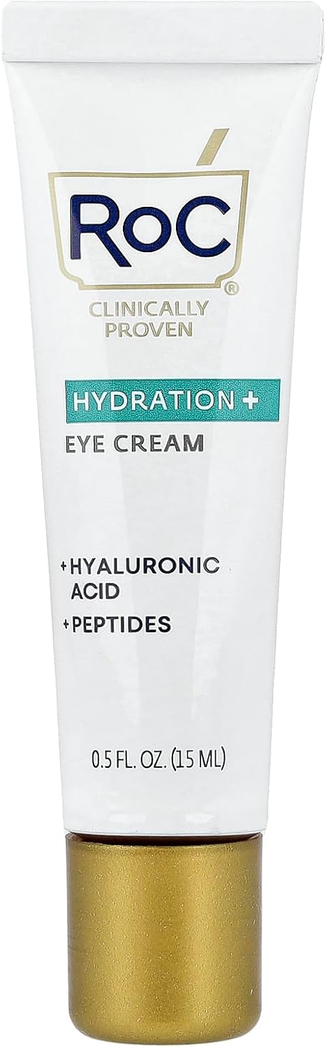 RoC Multi Correxion Hydrate + Plump Eye Gel-Cream | For Dark Circles & Puffy Eyes, With Caffeine & Hyaluronic Acid | 15 ml