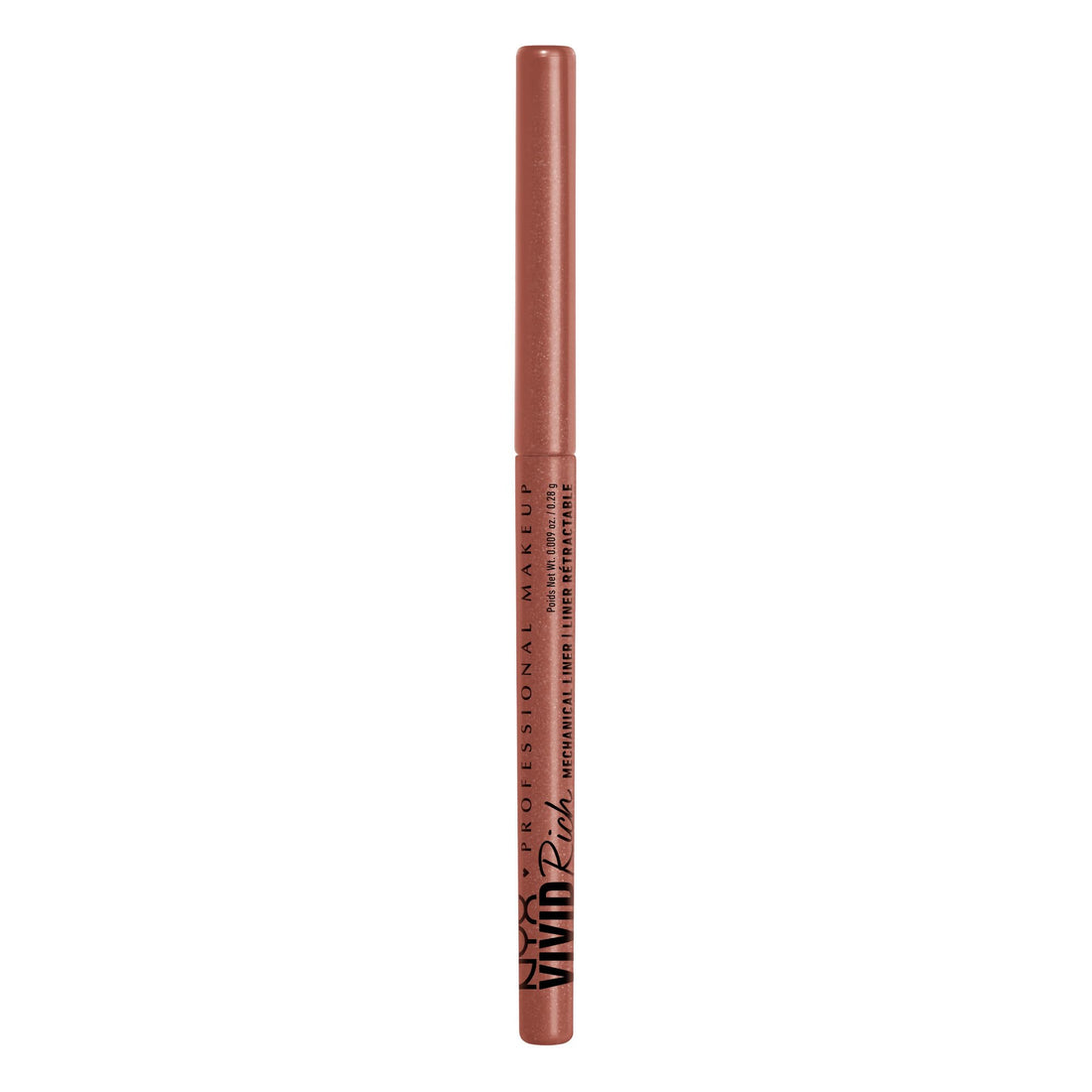 NYX PROFESSIONAL MAKEUP Vivid Rich Mechanical Eye Pencil, Vivid Rich Mechanical, Creamy Retractable Eyeliner - Smokin Topaz, Brown Eyeliner