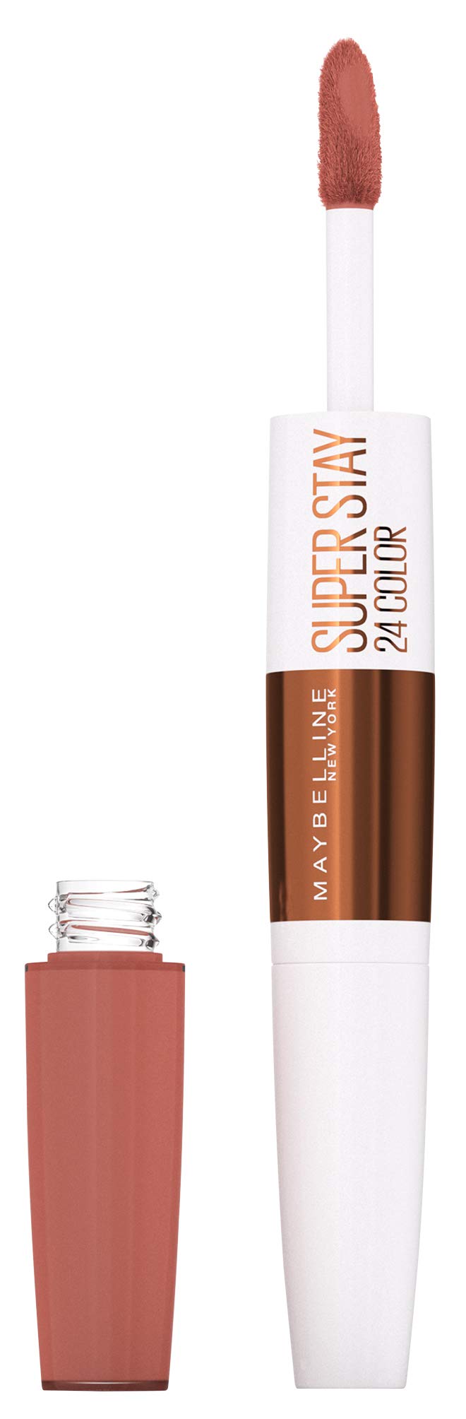 Maybelline Lipstick, SuperStay 24H Liquid Lipstick – Dual-Ended Long-Lasting Color & Moisturizing Lip Balm – Non-Drying, Transfer-Proof, Upto 24Hour, Dual Ended, Shade: 310 Forever Heather Halalzen