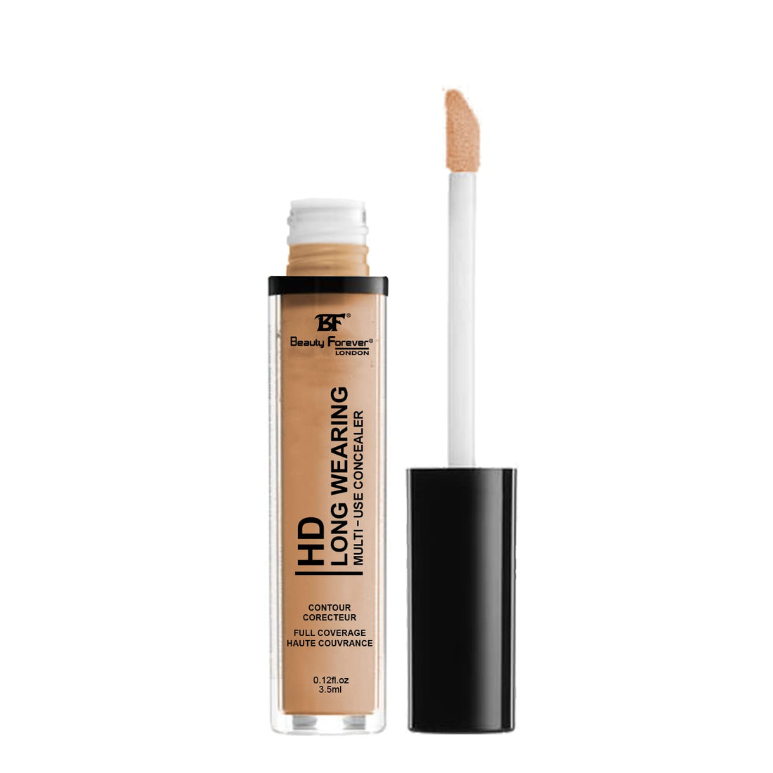 Beauty Forever HD Long Wearing Multi-use Concealer, Emollient Rich Formula, Creamy & Blend-able, 3.5ml (04 SAND) Halalzen