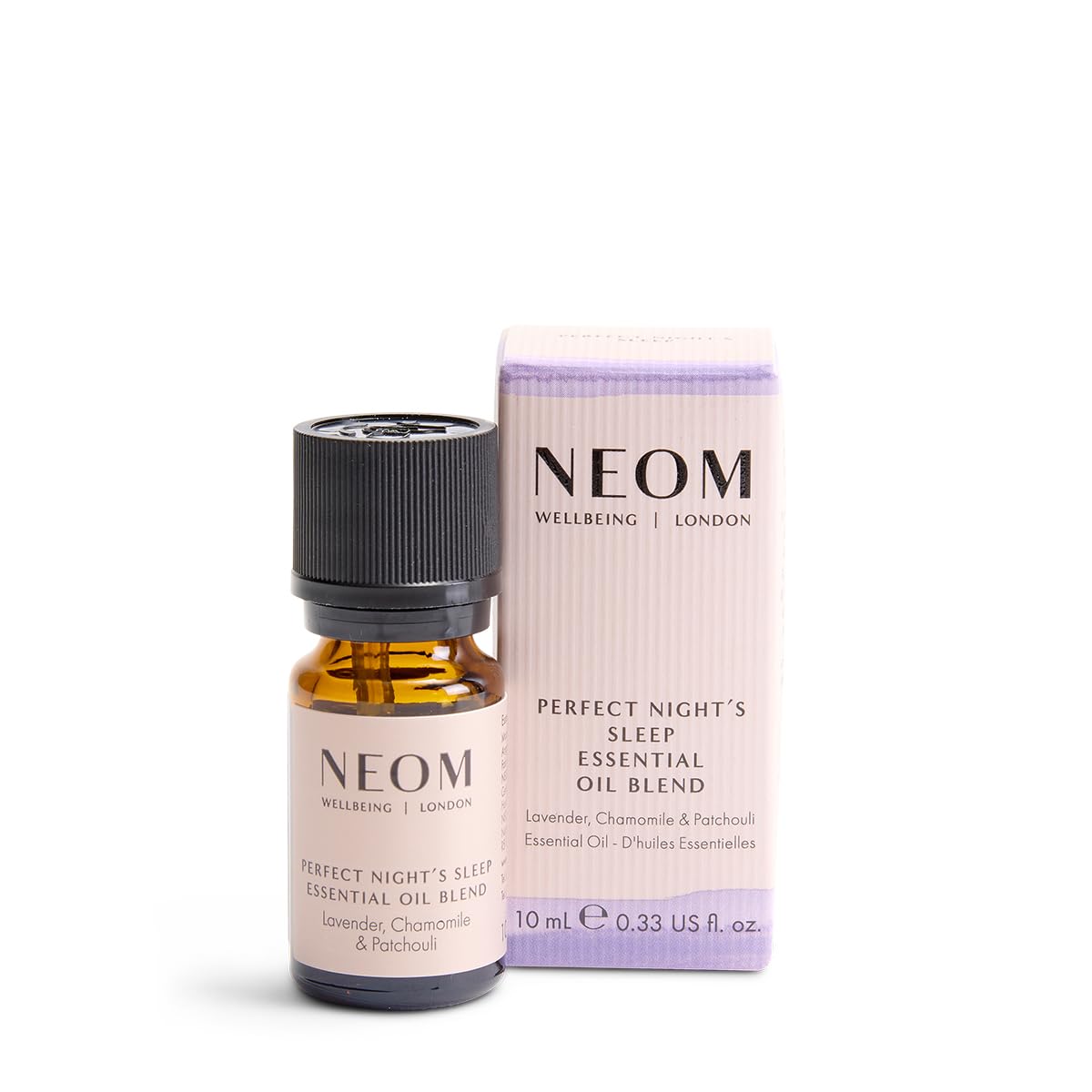 NEOM - Real Luxury Essential Oil Blend, 10ml | Lavender, Jasmine & Sandalwood | Scent to De-Stress Range