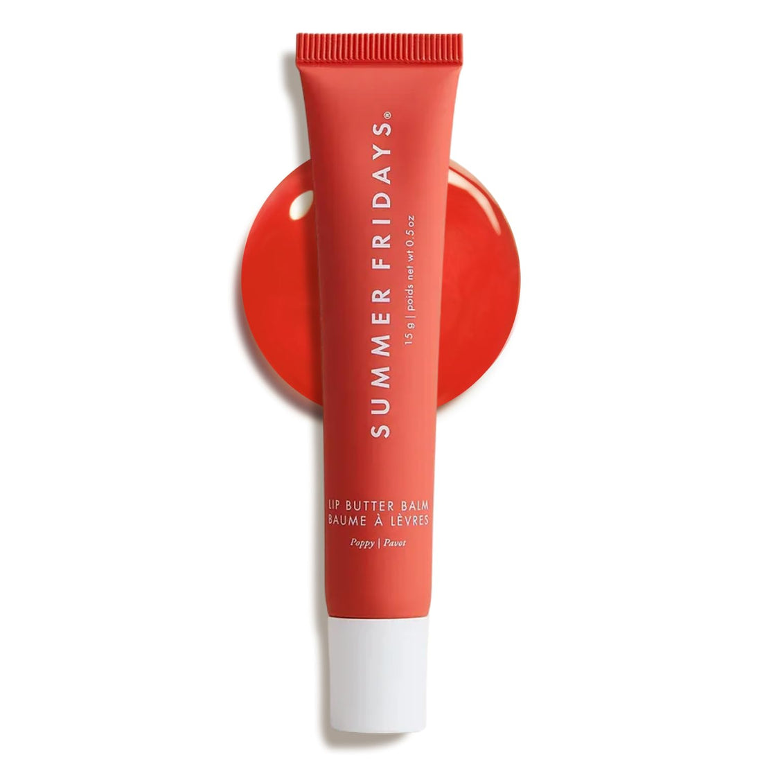 Summer Fridays Tinted Lip Butter Balm - Conditioning Vegan Lip Balm for Instant Moisture, Shine & Hydration - Sheer-Tinted, Soothing Skincare - Pink Sugar (.5 Oz)