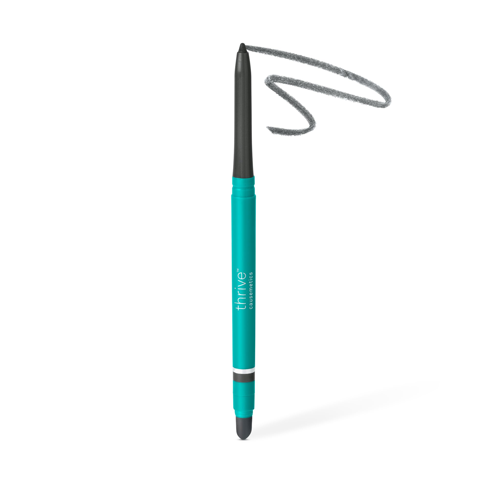 Thrive Causemetics Infinity Waterproof Eyeliner Pencil, Built In Sharpener & Smudge Tip, Long Lasting, Smudge Proof, Hyaluronic Acid & Shea Butter, Vegan & Cruelty Free, Ella (Brown Matte)