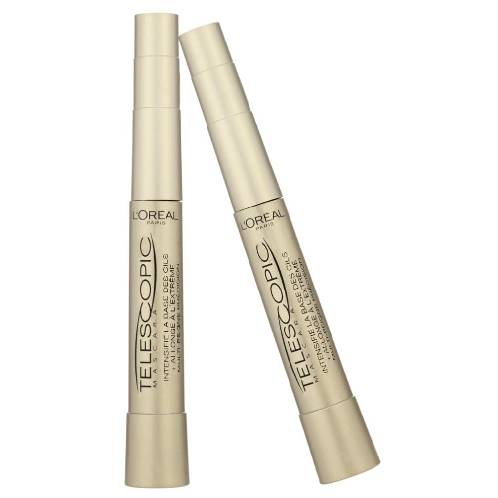 L'Oréal Paris Mascara, Telescopic Original Mascara to Achieve Dramatic Length & Definition, Up to +71% Lengthening Effect, Smudge-Resistant and Long-Wearing Formula for Up to 36H Wear, 8ml Halalzen