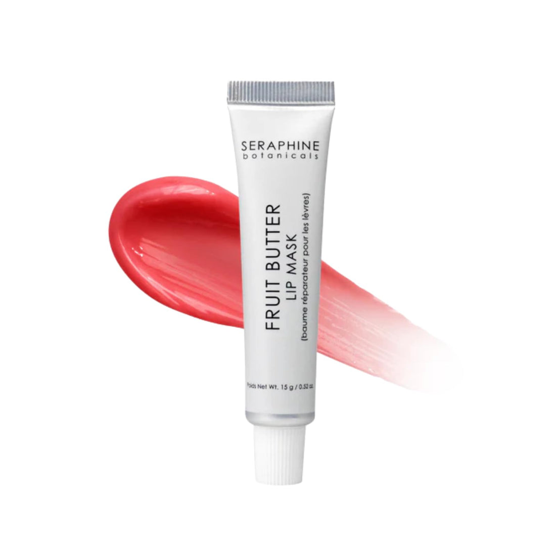 Seraphine Botanicals Fruit Butter Restorative Lip Mask Overnight Gel Balm Repair Dry, Chapped Lips Instant Hydration, Softness & Elasticity with Shea Butter & Apricot Kernel Oil Dewy Finish 0.51oz Halalzen